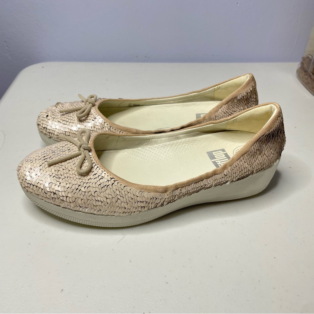 Fitflop Cream sequence Flats with Comfort Sole